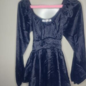 Altar'd State Black Floral Dress